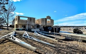 Fire damaged home restoration in Colorado Springs by CMS and FGS - reconstruction progress
